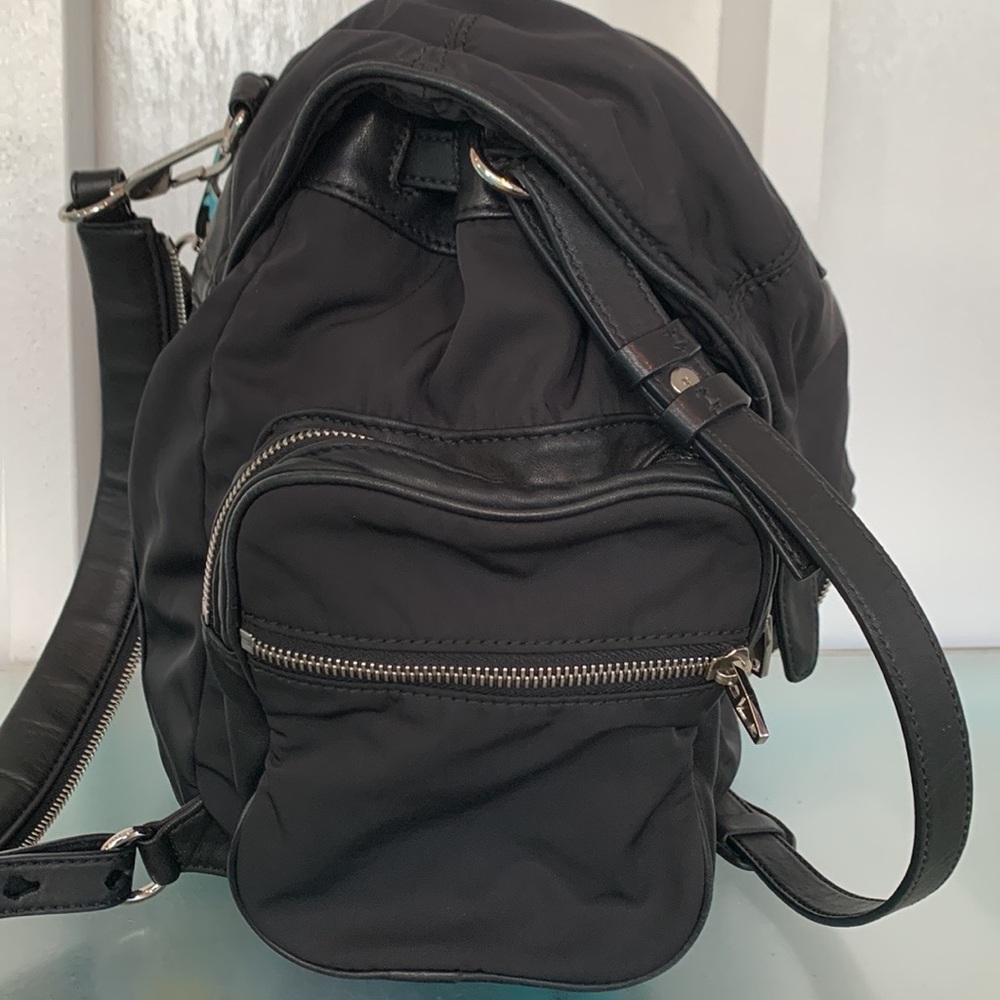 Alexander Wang Marti Lambskin Leather Trimmed & Nylon Backpack EUC - Picture 6 of 17